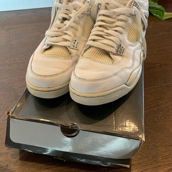 Original white Jordan 4 sneakers men’s sz 12 - Picture 5 of 6